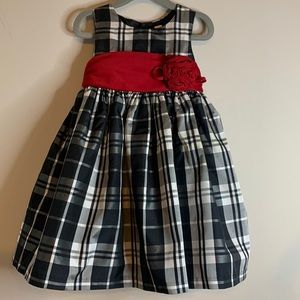 2T Plaid holiday dress